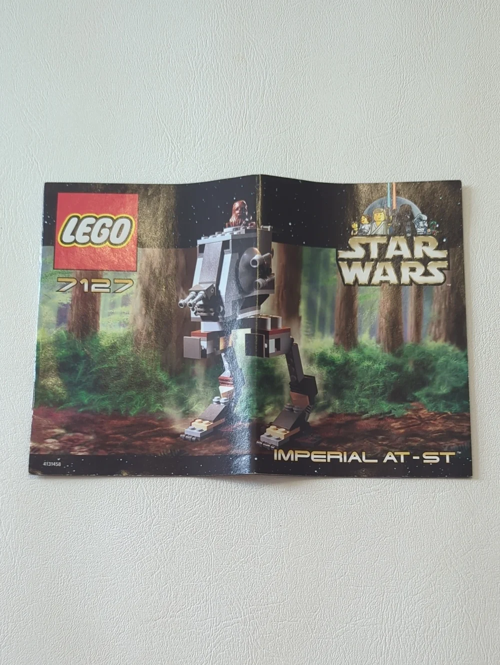 Vintage Star Wars Lego Set 7127 Imperial AT-ST Chewbacca Minifigure 2001 Manual